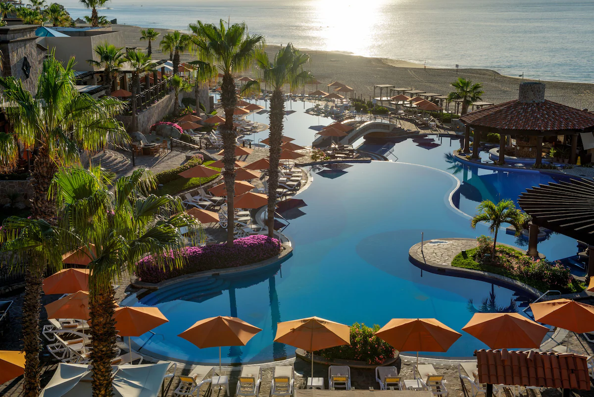Main pool complex and beach